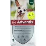 Bayer Elanco 德國拜耳 Bayer (Elanco) 犬用 Advantix 益百分滴劑 4kg以下 1盒4支 (BAX40)