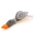 Aduck Aduck 玩具嚴選 狗狗益智磨牙耐咬潔齒訓練玩具 毛絨麻布鴨   正面圖