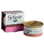 Schesir Schesir 水煮貓罐頭 吞拿魚及雞肉飯 85g 85g  正面圖