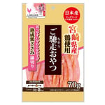 日本Q-Pet 日本Q-Pet 狗小食 御馳走 宮崎軟雞絲 70g 70g  正面圖