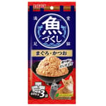 CIAO CIAO 袋裝貓濕糧 日本 INABA 魚盛 吞拿魚+鰹魚 60g×3袋 60g  正面圖