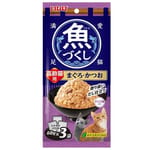 CIAO CIAO 袋裝貓濕糧 日本 INABA 魚盛 高齡貓 吞拿魚+鰹魚 60g×3袋 60g  正面圖