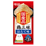 CIAO CIAO 貓濕糧 日本 INABA 雞三味 帶子味 60g×3袋 60g  正面圖