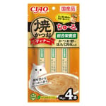 CIAO CIAO 貓零食 燒鰹魚晚餐超奴 鰹魚節+帶子 14g×4 14g  正面圖
