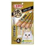 CIAO CIAO 貓零食 果凍片 燒鰹魚 木魚湯味 15g×4 15g  正面圖