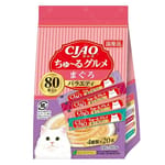 CIAO CIAO 貓零食 超奴PARTY MIX 吞拿魚醬 14g×80 14g  正面圖
