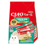 CIAO CIAO 貓零食 超奴PARTY MIX 奢下部尿路 腎臟健康維持 14g×80 14g  正面圖
