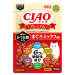 CIAO CIAO 貓糧 頂級乾糧 木魚+吞拿魚味 200g 200g  正面圖