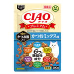 CIAO CIAO 貓糧 頂級乾糧 木魚+鰹魚味 200g 200g  正面圖