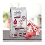 PLATINUM PLATINUM 狗糧 成犬配方 鮮羊肉+白米 30kg 或 30kg  正面圖