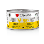 Disugual Disugual 意極鮮 狗罐頭 狗主食罐 96%極品鮮肉 單一蛋白配方 雞肉 150g  | 意大利製造 150g  正面圖