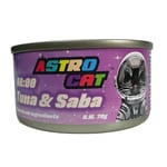 ASTRO ASTRO CAT 貓罐頭 無穀物肉絲湯罐 沙巴魚+吞拿魚 70g 70g  正面圖