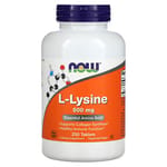 NOW NOW Foods L-Lysine 離胺酸 NOW-00112 500mg 250 Tablets   正面圖