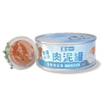 富士一 富士一 貓罐頭 全營養主食罐 AAFCO+NRC 標準 白魚及三文魚肉泥 40g - 限時試食價 40g  正面圖