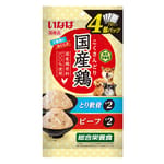 CIAO CIAO 狗肉泥 日本INABA 新產品 70g×4袋 70g 正面圖