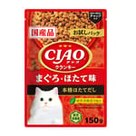 CIAO CIAO 貓糧 鰹魚及扇貝味 150g 150g  正面圖