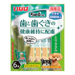 CIAO CIAO 狗零食 3000億乳酸菌夾心卷 牙齒健康配方 雞肉味 6本   正面圖