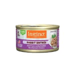 Instinct Instinct 貓罐頭 無穀物肉汁 兔肉片貓用主食罐頭 3oz 3oz 貓用 正面圖