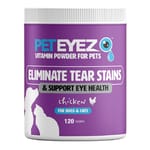 Pet Pet Eyez 貓狗眼睛保健粉  雞肉味 120湯匙   正面圖