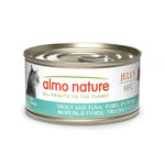 Almo Almo Nature Jelly HFC 貓罐頭 天然系列 鱒魚+吞拿魚 70g 70g  正面圖