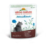 Almo Almo Nature Sterilised 絕育貓鮮包 牛肉 70g 70g  正面圖