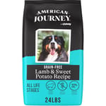 American American Journey 狗糧 全犬糧 無穀物羊肉+甜薯配方 24lbs 24lb  正面圖