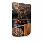 Leonardo Leonardo 貓濕糧 手撕肉餐包系列 鴨肉+牛肉絲 70g 70g  正面圖