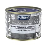 Dr.Clauder's Dr.Clauder's 貓罐頭 吞拿魚雞肉菠菜 200g 200g  正面圖