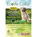 其他 Ecolife Collar 中型犬用天然驅蚤頸帶 白色 (EC105W) 