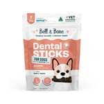 Bell & Bone Dog Dental Treats Salmon & Mint Charcoal Natural Dental Sticks Small Dogs 7pcs (BB_D_F_S) 狗零食 其他 寵物用品速遞