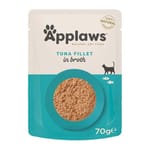 Applaws 貓濕糧 Pouch 肉絲湯汁配方 吞拿魚 70g (8003) 貓罐頭 貓濕糧 Applaws 寵物用品速遞