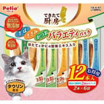 Petio Petio 貓零食 無添加蒸煮鮮肉塊 貓用三道式盛宴袋 12支裝 (80605719)