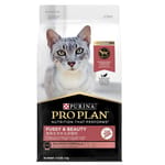PURINA PURINA PROPLAN 冠能 貓糧 成貓美毛亮麗配方 三文魚 1.5kg 5kg  正面圖