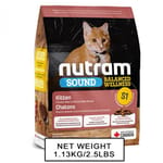 nutram nutram SOUND紐頓 幼貓配方貓糧 S1 1.13kg 13kg  正面圖
