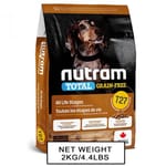 nutram紐頓 nutram紐頓 狗糧 無薯無穀糧小型犬 雞肉火雞 Turkey Chicken & Duck T27 5.4kg 4kg  正面圖