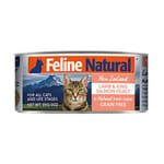 Feline Feline Natural 主食貓罐頭 羊肉及三文魚盛宴 Lamb and King Salmon Feast 85g 85g  正面圖