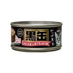 AIXIA AIXIA 愛喜雅 貓罐頭 黑缶系列 金槍魚鰹魚加蟹肉棒 80g 80g  正面圖