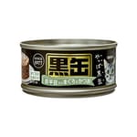 AIXIA AIXIA 愛喜雅 貓罐頭 黑缶系列 金槍魚鰹魚加比目魚 80g 80g  正面圖