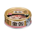 AIXIA AIXIA 愛喜雅 貓罐頭 金缶系列 吞拿魚+三文魚 70g 70g  正面圖
