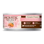 Holistic Holistic Select活力滋 無穀物貓罐頭 三文魚拼海蝦配方 5.5oz 5oz  正面圖