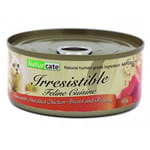 Naturcate Naturcate 貓罐頭 吞拿魚+雞肉+海蝦 155g 155g  正面圖