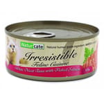 Naturcate Naturcate 貓罐頭 白肉吞拿+三文魚絲 155g 155g  正面圖