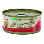 Naturcate Naturcate 貓罐頭 白肉吞拿+魚子+嫩雞肉 155g 155g  正面圖