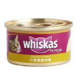 whiskas偉嘉 whiskas偉嘉 極品貓罐頭 汁煮嫩雞絲燴 85g 85g  正面圖