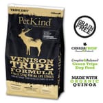 PetKind PetKind 無穀物狗糧 高齡犬 鹿+牛草胃 保健低脂配方 25lb 25lb  正面圖