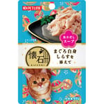 日本Petline 日本Petline 懷石料理 貓餐包 水分補給 金槍魚+鰹魚 40g 40g  正面圖