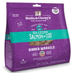 Stella & Chewy's Stella & Chewy's 貓糧 Dinner Morsels 凍乾生肉主食糧 三文魚及鱈魚配方 8oz 8oz  正面圖