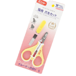 Petiy Petiy Beauty 用具嚴選 剪刀型指甲鉗連銼刀套裝 貓貓專用   正面圖