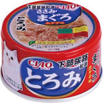 CIAO CIAO 貓罐頭 防尿石 濃湯雞肉金槍魚+扇貝味 80g 80g  正面圖