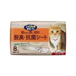 日本花王 日本花王 脫臭抗菌 寵物尿墊 狗尿墊 狗尿片 貓砂盆專用 8枚   正面圖